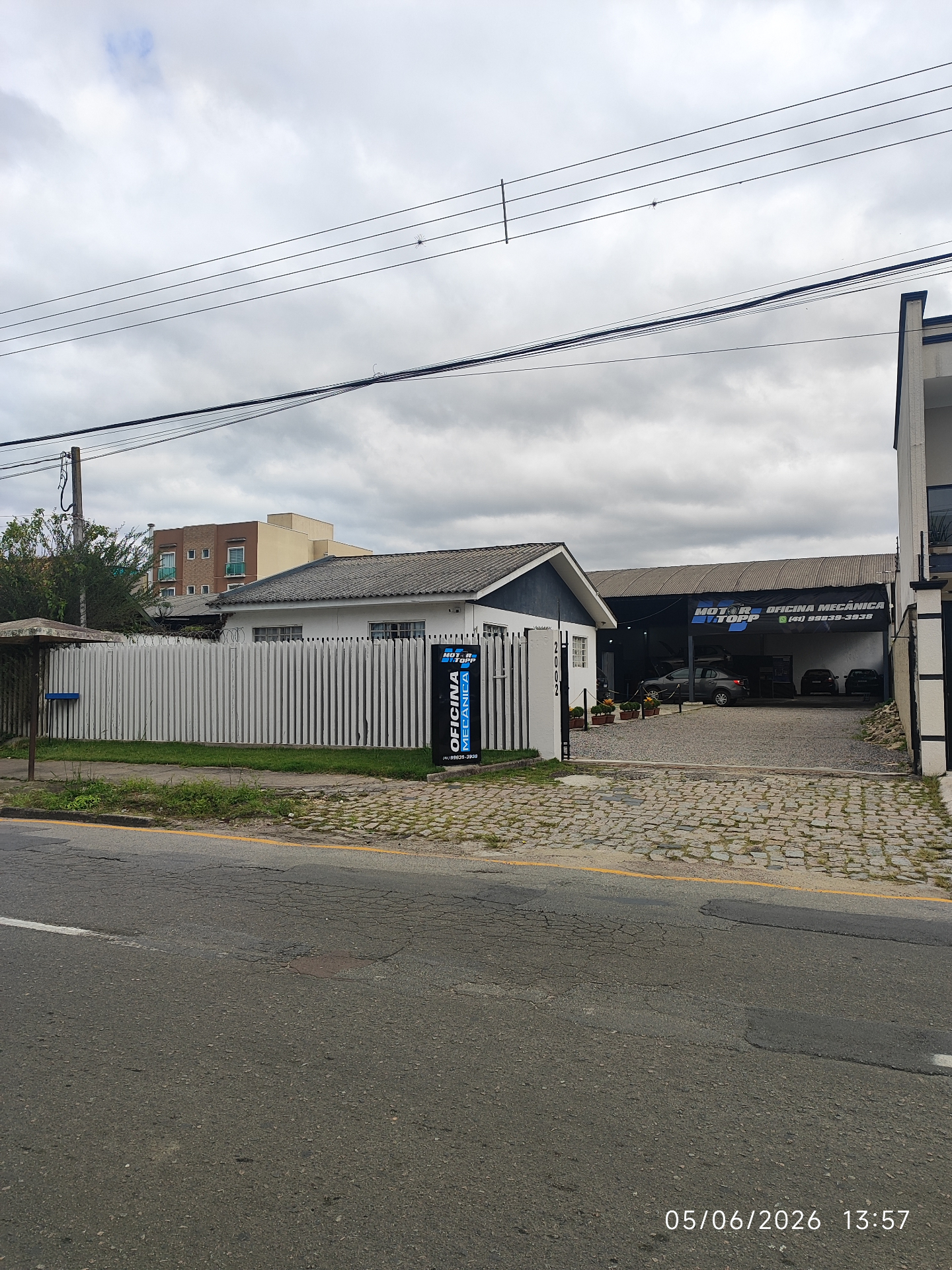 Fachada da Motortopp Oficina Mecânica